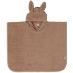 Poncho de bain �ponge en coton caramel