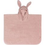 Poncho de bain �ponge en coton rose