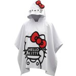 Poncho de bain hello kitty coton blanc