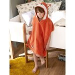 Poncho de bain renard terre cuite