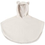 Poncho polaire teddy mouton ecru