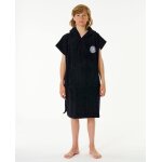 Poncho serviette � capuche enfant logo noir