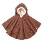 Poncho de voyage b�b� pour si�ge auto - au chaud sous la pluie choco