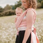 Portage - echarpe jacquard ginkgo rose Portage - echarpe jacquard ginkgo rose