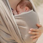 Portage - echarpe serg� bris� beige sable