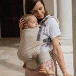 Porte bébé boba x en lin pampas beige Porte bébé boba x en lin pampas beige