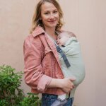 Porte bébé boba x en lin willow vert clair Porte bébé boba x en lin willow vert clair