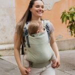 Porte b�b� boba x en lin willow vert clair