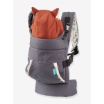 Porte - b�b� cuddle up gris / capuche renard