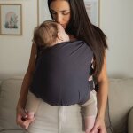 Porte - bébé hybride boba bliss charcoal gris foncé Porte - bébé hybride boba bliss charcoal gris foncé