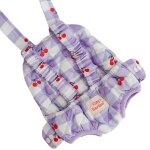 Porte b�b� pour poup�e cerise blanc, violet, rouge