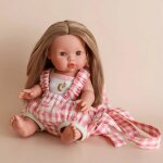 Porte b�b� pour poup�e vichy rose blanc, rose