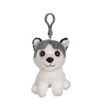 Porte - clés chien husky 12 cm blanc Porte - clés chien husky 12 cm blanc