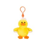 Porte - cl�s en peluche canard easter 8 cm jaune