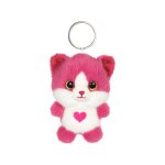 Porte - cl�s peluche chat doux pour enfant rose