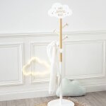 Porte - manteau enfant 5 pat�res nuage - gaton blanc