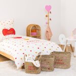 Porte - manteau enfant coeur - solea beige Porte - manteau enfant coeur - solea beige