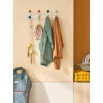 Porte - manteau sixties blanc / multicolore