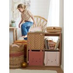 Porte pour meuble � cases chevrons bois