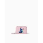 Portefeuille avec imprim lilo et stitch rose clair