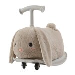 Porteur animal � bascule 2 en 1 en peluche chien gris