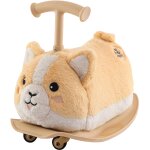 Porteur animal � bascule 2 en 1 en peluche chien marron