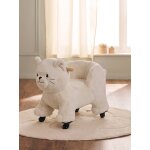 Porteur animal � roulettes en bois fsc� chat