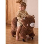 Porteur animal � roulettes en bois fsc� ours