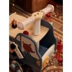 Porteur du bricoleur en bois fsc noir fonce uni avec decor
