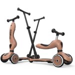 Porteur �volutif highwaykick 1 push and go mocha rouge, noir