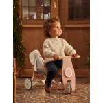 Porteur + sige poupon en bois fsc beige moyen uni avec decor