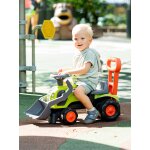 Porteur tracteur claas 1er �ge avec pelle frontale et barre d'aide � la marche vert claas