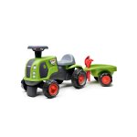 Porteur tracteur claas 1er �ge avec roues silencieuses et remorque vert claas