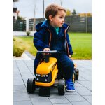 Porteur tracteur avec remorque jaune jcb