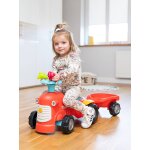 Porteur tracteur avec remorque rouge