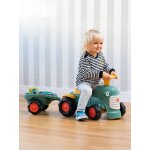 Porteur tracteur avec remorque vert vintage