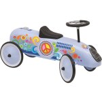 Porteur voiture bleu peace and love bleu