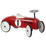 Porteur voiture vintage rouge et blanc cr�me