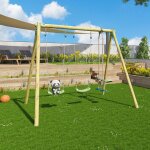 Portique 2, 30 m artix darifou 2 - 4 enfants bois