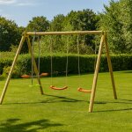Portique 2, 30 m natura berry - 4 enfants bois