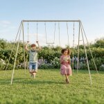 Portique pour les adolescents en m�tal 3, 50 m - baxter 2 - 4 personnes sable