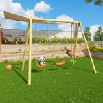 Portique balan�oire 2, 30 m artix darifou - 4 enfants bois