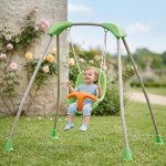 Portique balan�oire b�b� m�tal 1, 2 m tatou vert