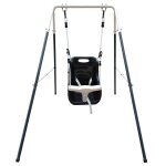 Portique, balanoire pour bb en mtal gris