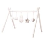 Portique d'veil en bois massif + 5 pendentifs roba style blanc - miffy