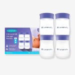 Pots de conservation du lait maternel 4 x 160 ml violet