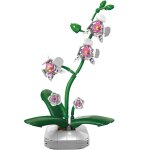 Pot de fleurs d'orchid�e 237 pi�ces blanc