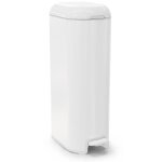 Poubelle � couches platinium blanche avec recharge blanc