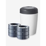 Poubelle simplee + 6 recharges gris