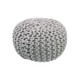 Pouf enfant coton lili gris